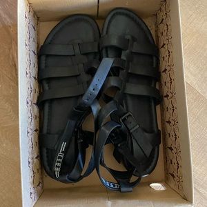 Clarks Black Gladiator Sandals